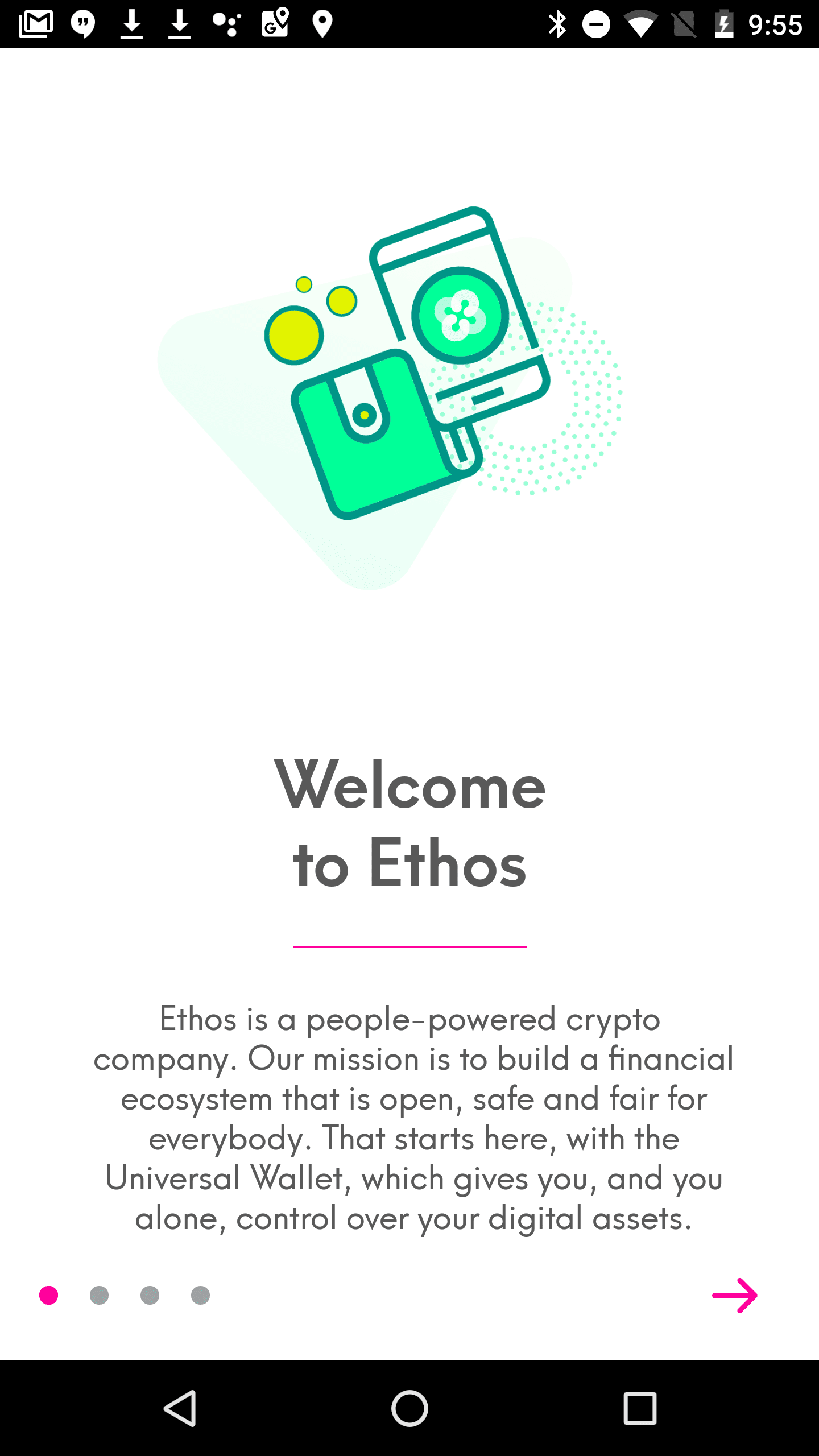 Ethos for iOS Bread app - PIN screen