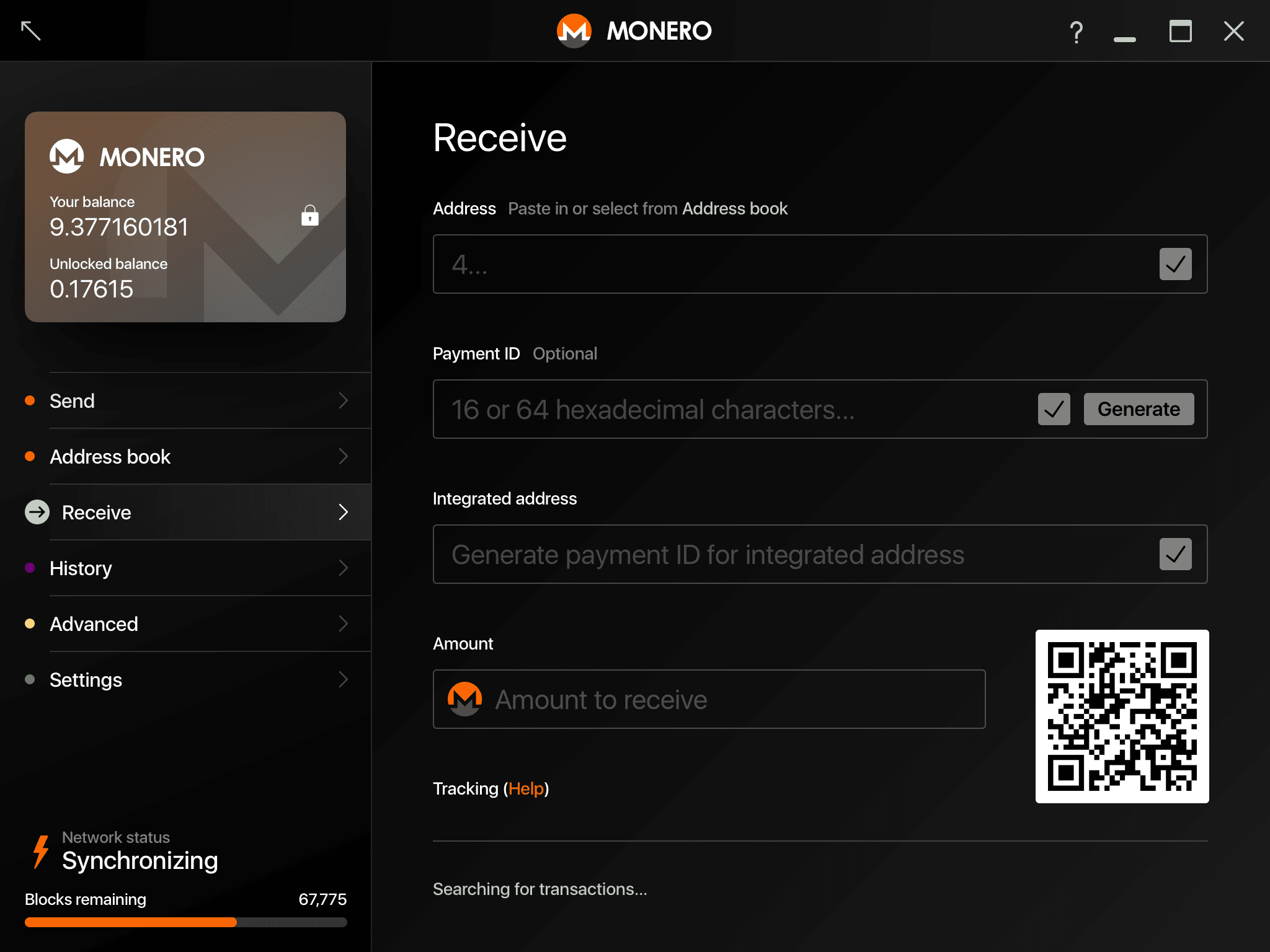 Monero desktop wallet